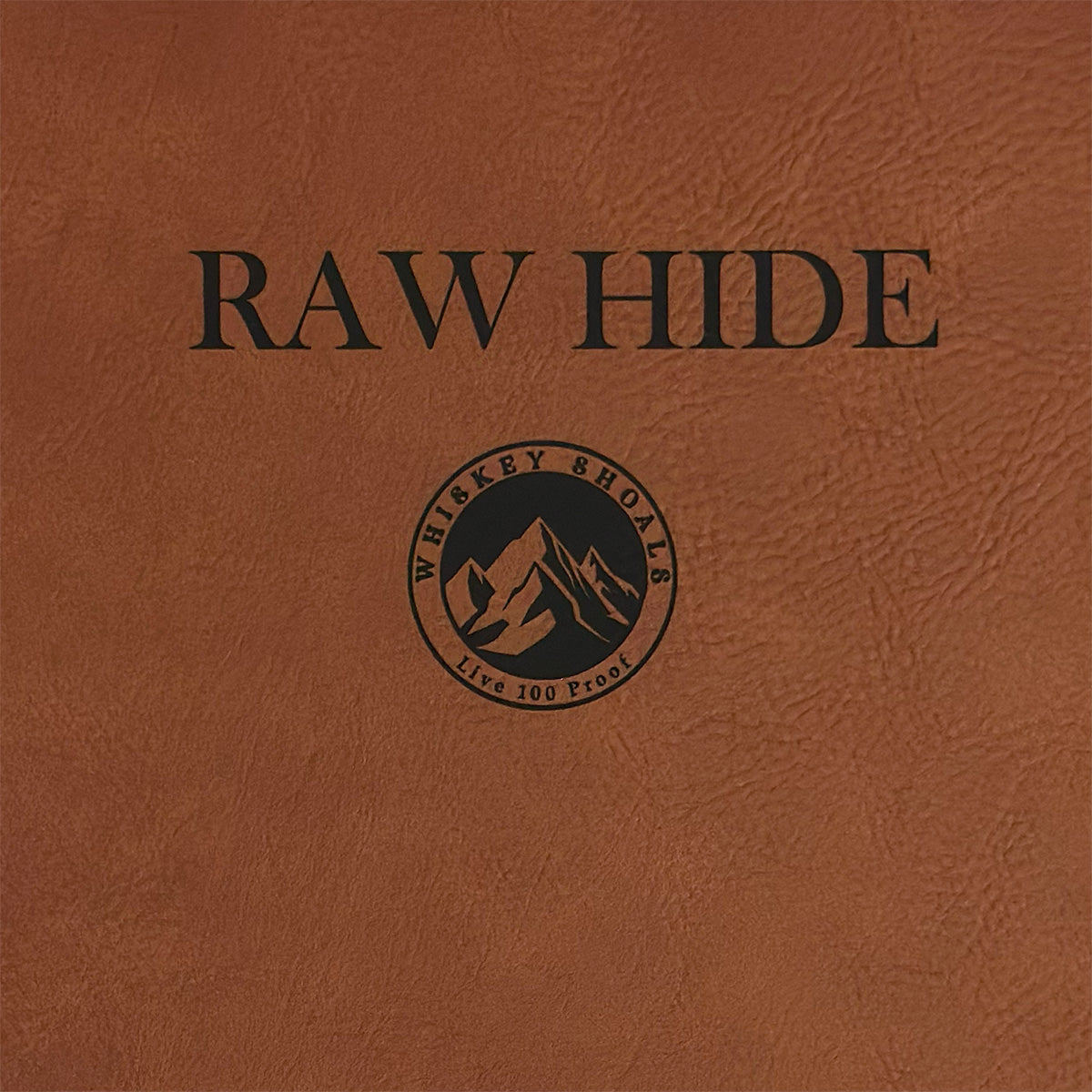 Raw Hide - Custom Laser Engraved Leather Patch w/ Adhesive